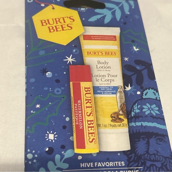 Burt's Bees Watermelon Lip Balm and Body Lotion Hive Favorites New in Gift Box - Picture 5 of 9